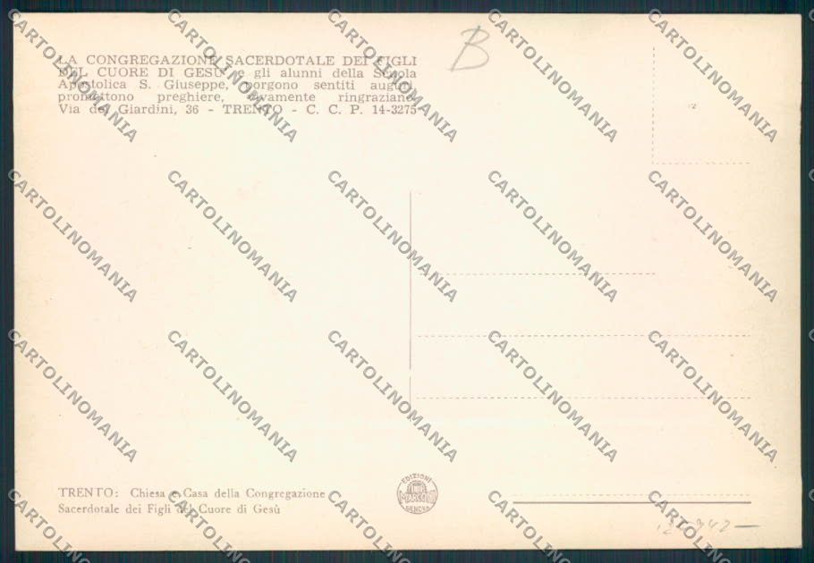 Trento FG cartolina RB3620 – retro