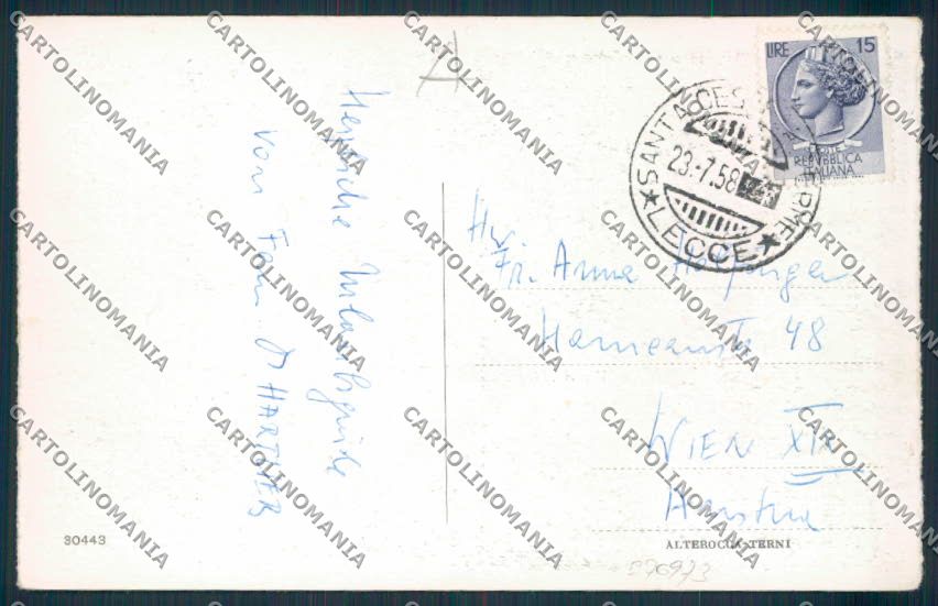 Lecce Santa Cesarea Terme cartolina RB3648 – retro
