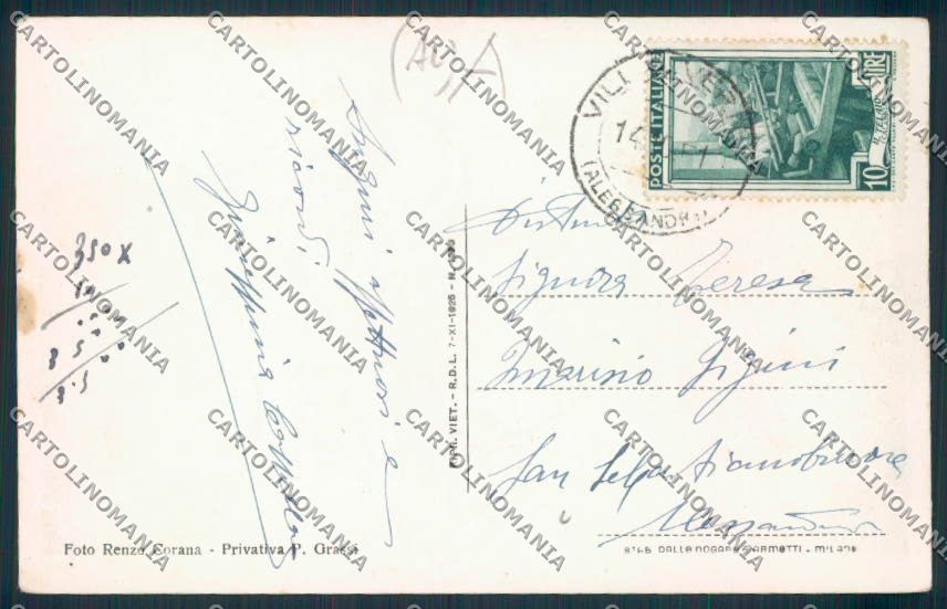 Alessandria Villalvernia cartolina RB3654 – retro