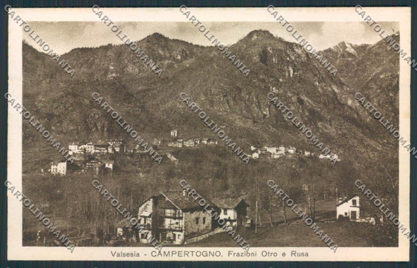 Vercelli Campertogno Otro Rusa cartolina RB3656 – fronte