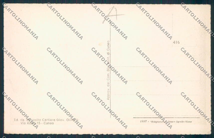 Cuneo Brossasco cartolina RB3662 – retro