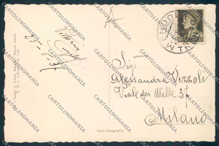 Trento Mendola Foto cartolina RB3680 – retro