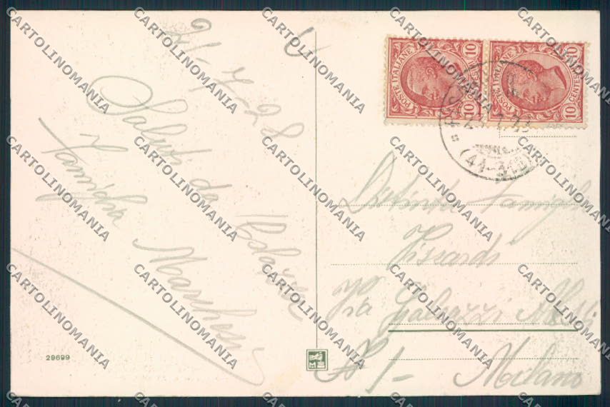 Novara Colazza cartolina RB3728 – retro