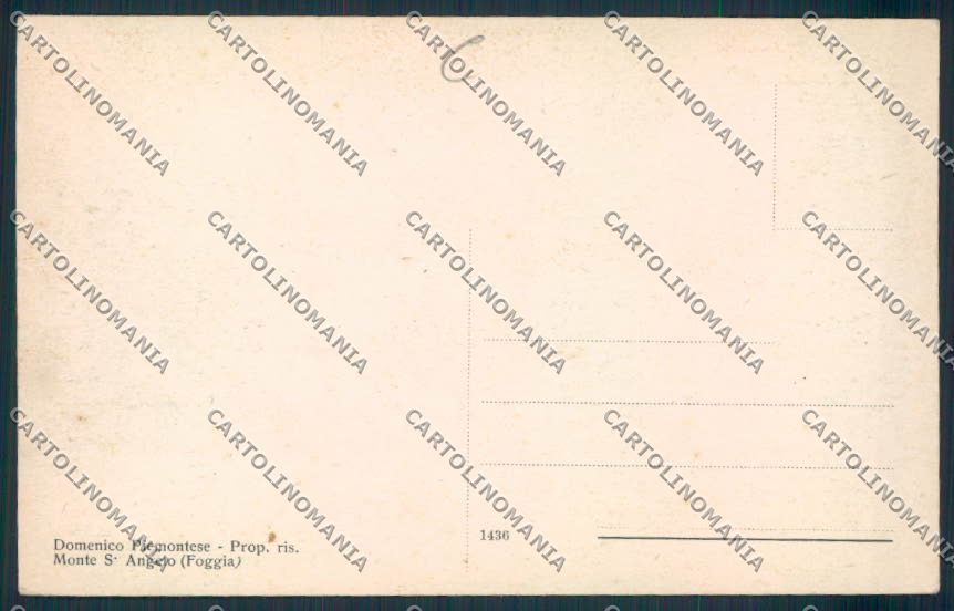 Foggia Monte Sant'Angelo cartolina RB3729 – retro