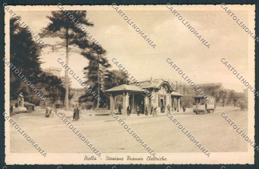 Biella Stazione Tramvia cartolina RB3733 – fronte