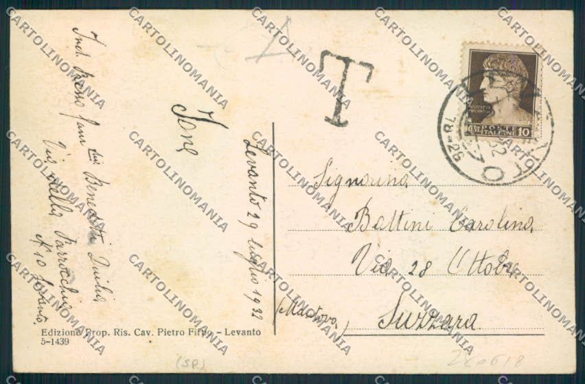 La Spezia Levanto cartolina RB3745 – retro