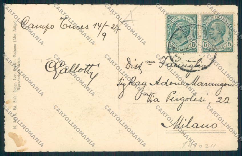 Bolzano Campo Turescartolina RB3749 – retro