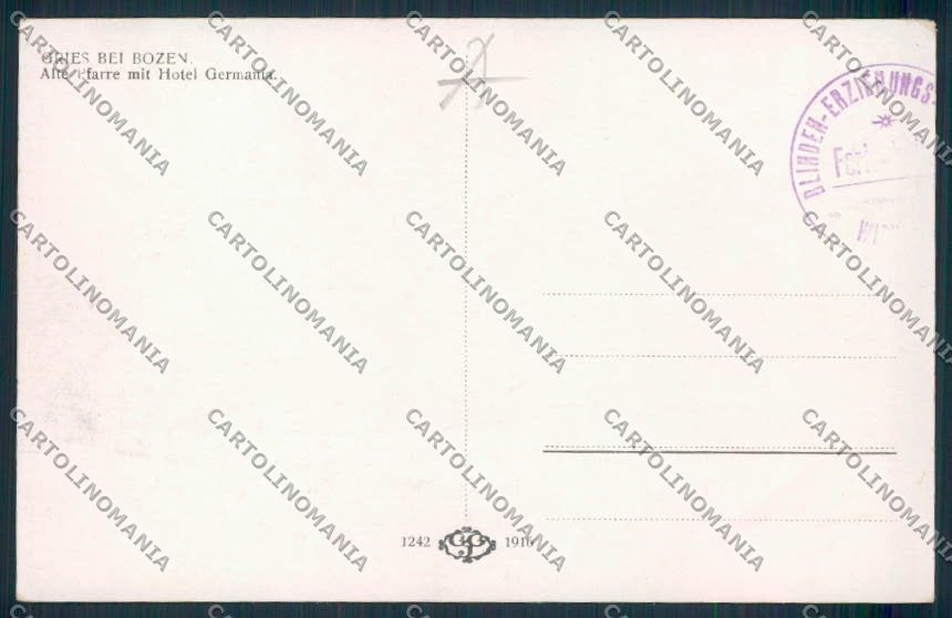 Bolzano Gries cartolina RB3811 – retro