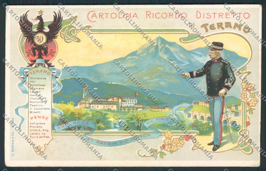 Teramo Penne cartolina RB3838 – fronte