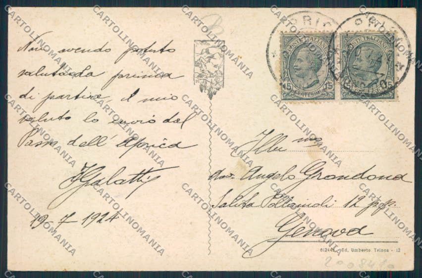 Sondrio Aprica cartolina RB3863 – retro