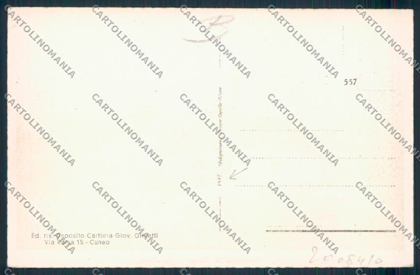 Cuneo Castelletto Busca cartolina RB3865 – retro