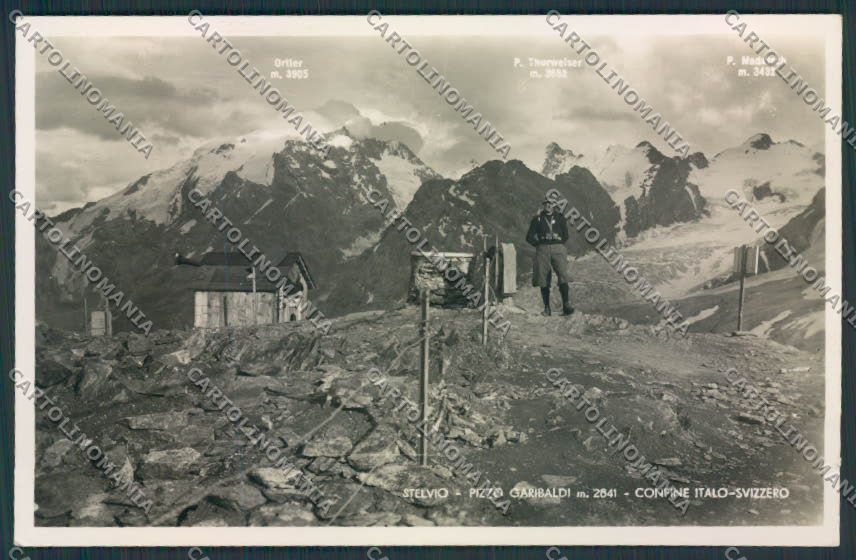 Sondrio Stelvio GDF ? Foto cartolina RB3866 – fronte
