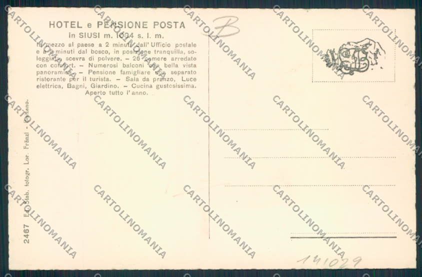 Bolzano Siusi cartolina RB3872 – retro