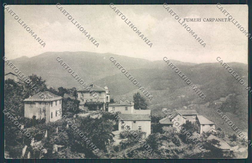 Genova Fumeri Carpaneta Mignanego cartolina RB3882 – fronte