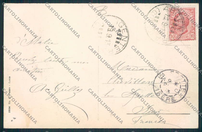 Cuneo Argentera PIEGHINE cartolina RB3894 – retro