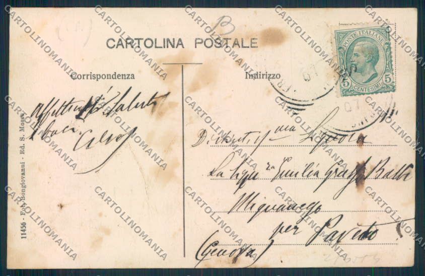 Cuneo Frabosa Soprana cartolina RB3919 – retro