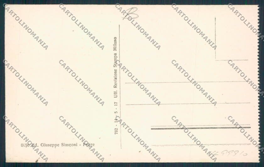 Belluno Feltre Treno cartolina RB3924 – retro