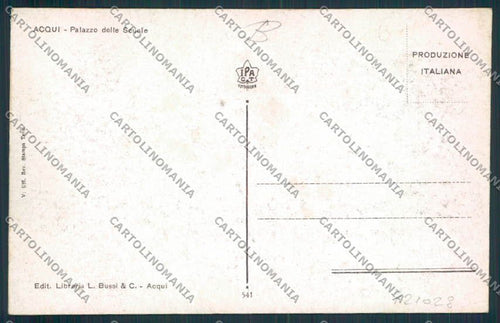 Alessandria Acqui cartolina RB4000 – retro