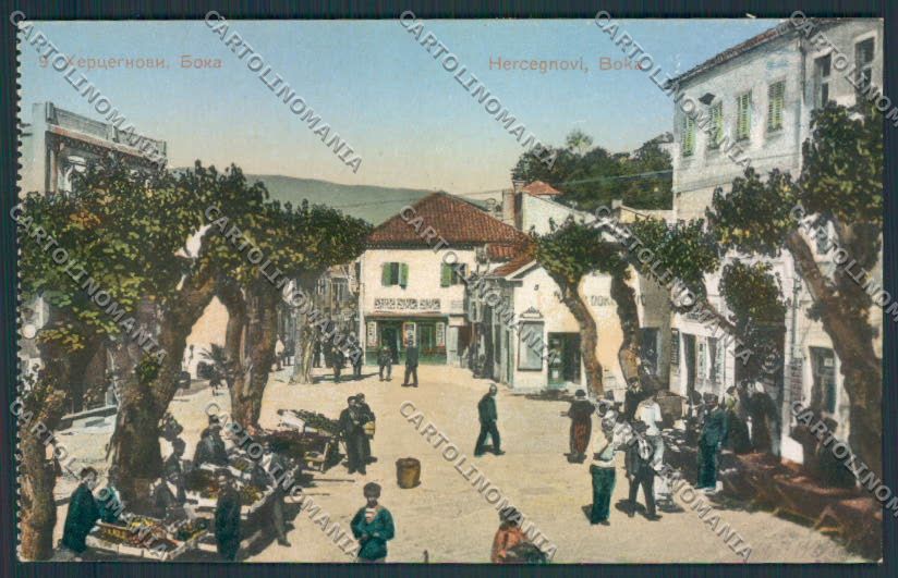 Montenegro Boka Herceg Novi Mercato cartolina RB4046 – fronte