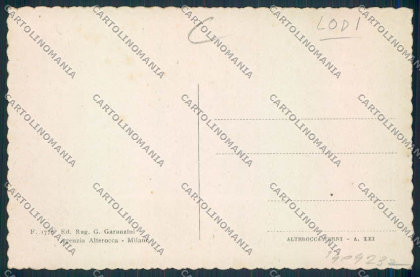 Lodi Salerano cartolina RB4135 – retro