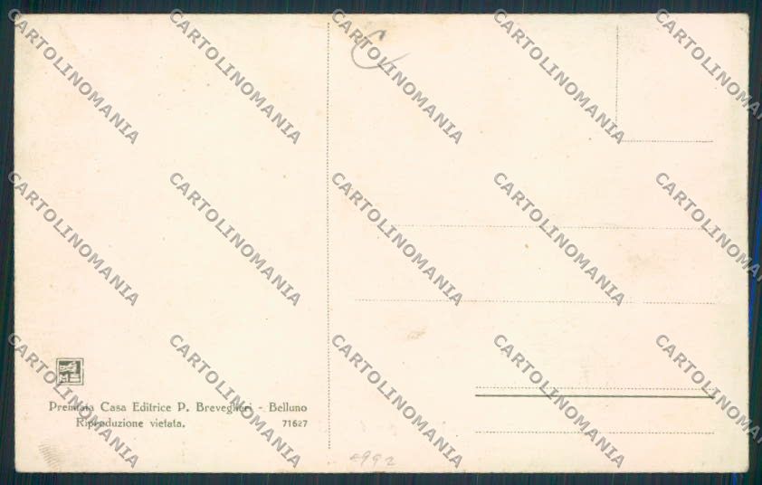 Belluno Mel cartolina RB4137 – retro