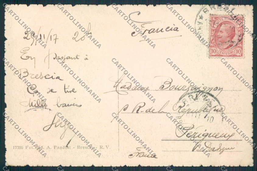 Brescia Città cartolina RB4140 – retro