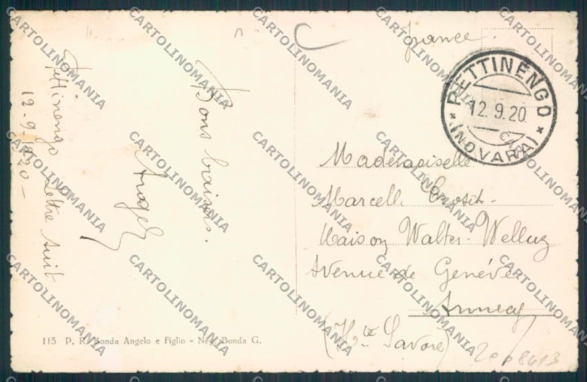 Biella Pettinengo cartolina RB4150 – retro