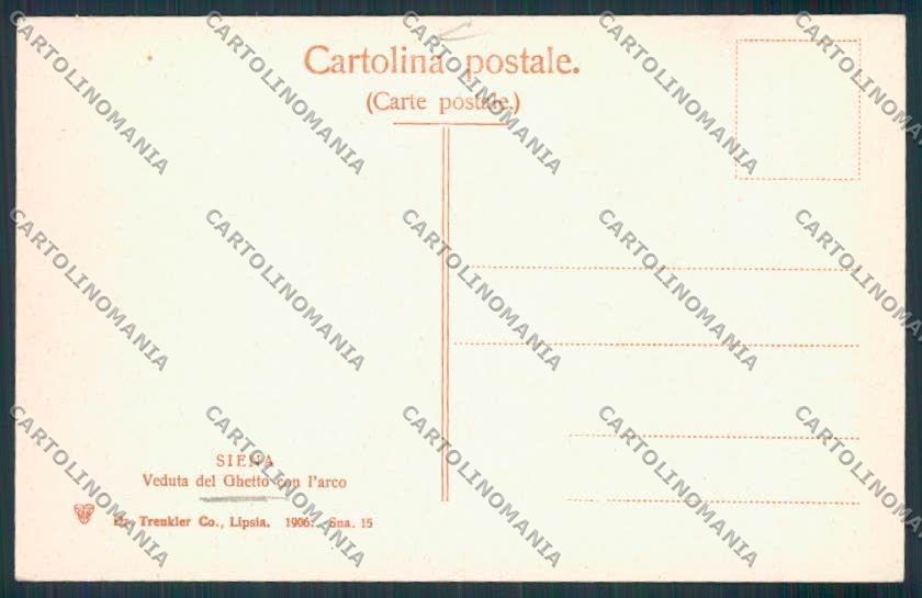 Siena Città Ghetto Judaica cartolina RB4154 – retro