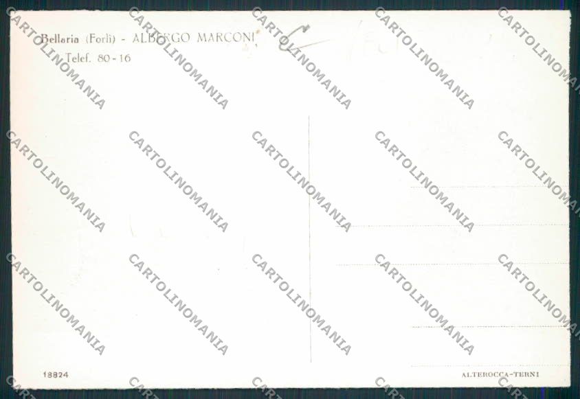 Forlì Cesena Bellaria cartolina RB4167 – retro