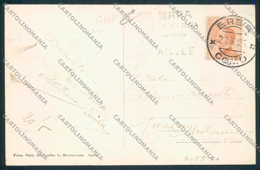 Como Bocchetta di Lemna cartolina RB4186 – retro