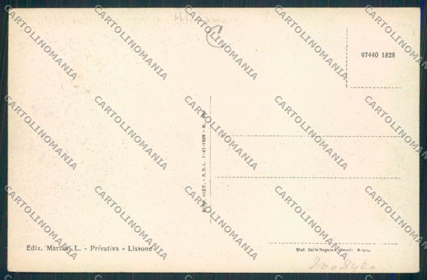 Milano Lissone cartolina RB4225 – retro