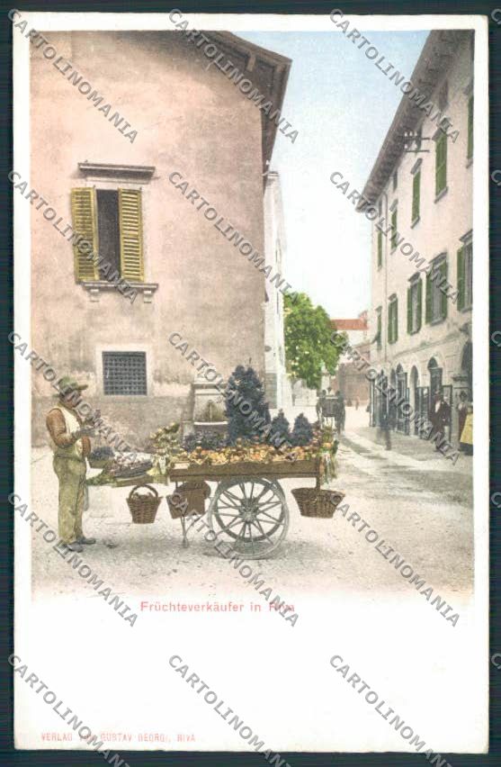 Trento Riva Fruttivendolo cartolina RB4332 – fronte