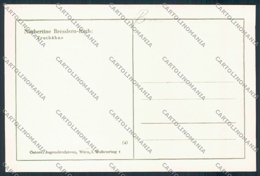 Art Deco Bresslern Tacchino postcard cartolina RB4383 – retro