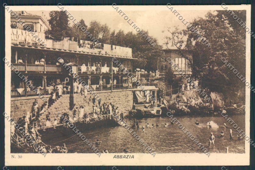 Croazia Croatia Abbazia cartolina RB4423 – fronte