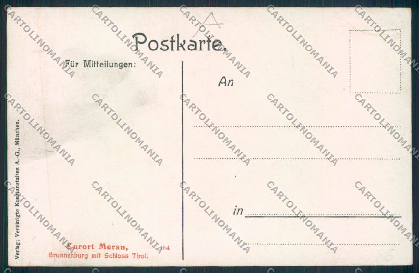 Bolzano Merano cartolina RB4431 – retro