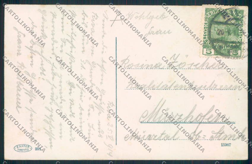 Trento Riva Garda cartolina RB4434 – retro