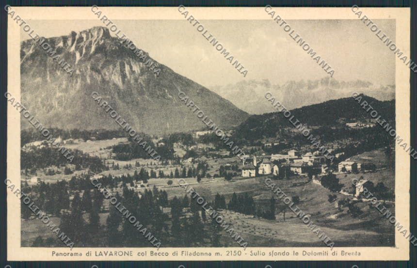 Trento Lavarone cartolina RB4437 – fronte
