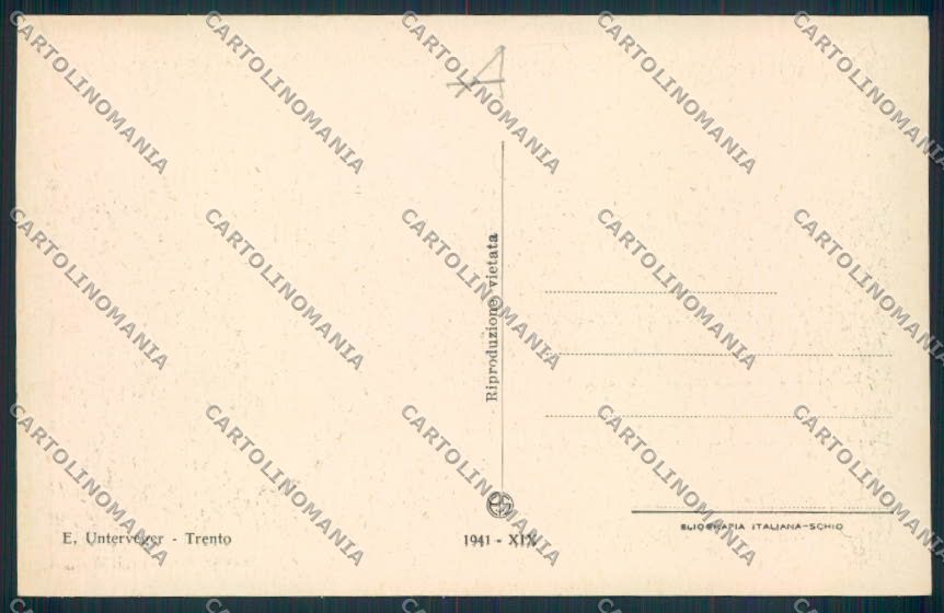 Trento Lavarone cartolina RB4437 – retro