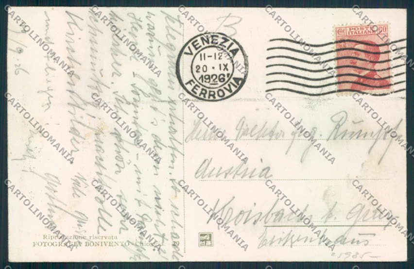 Venezia Chioggia cartolina RB4512 – retro