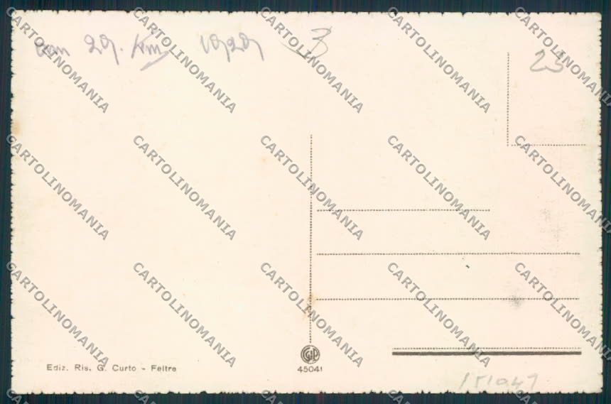Belluno Feltre cartolina RB4630 – retro
