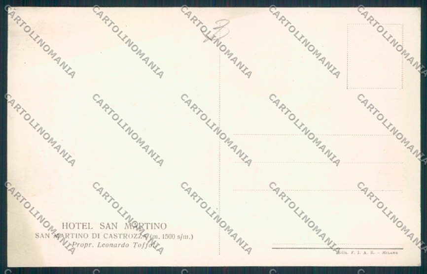Trento San Martino Castrozza cartolina RB4639 – retro