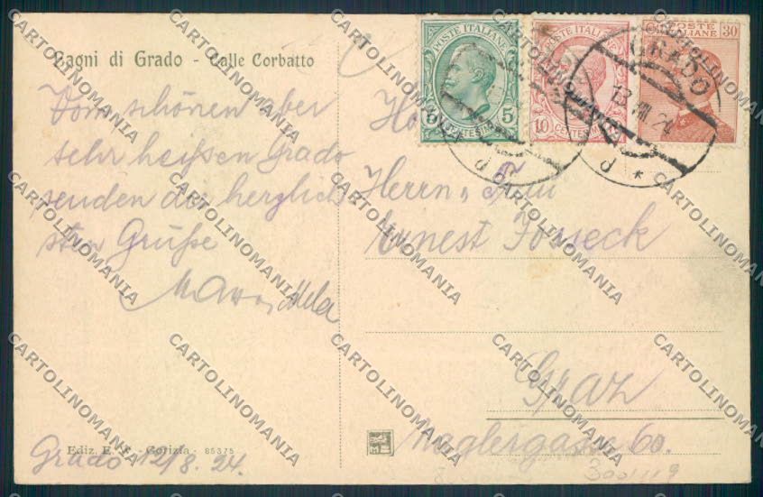 Gorizia Grado cartolina RB4749 – retro