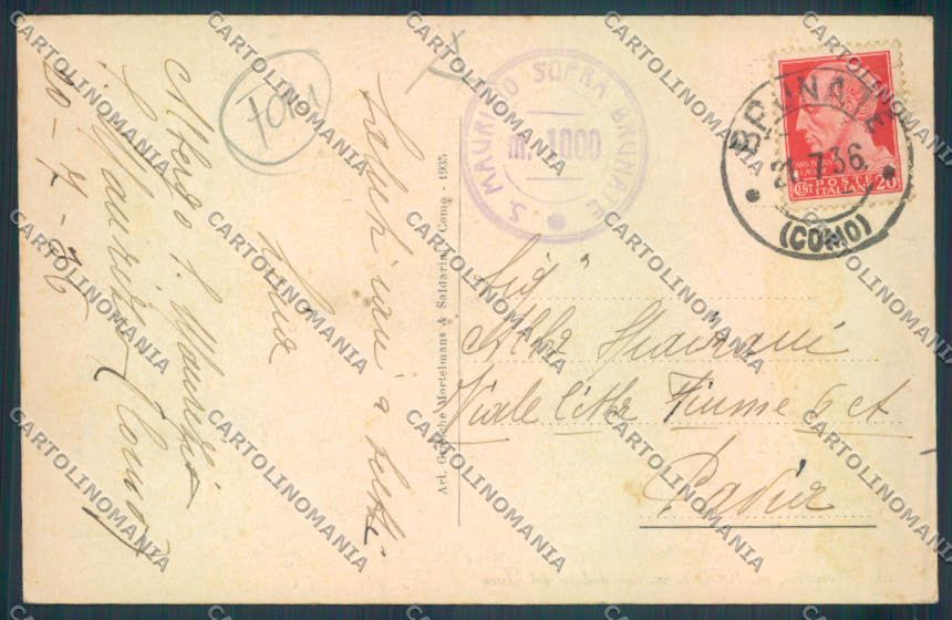 Como San Maurizio FORI cartolina RB4858 – retro