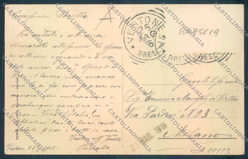 Brescia Vestone cartolina RB4864 – retro