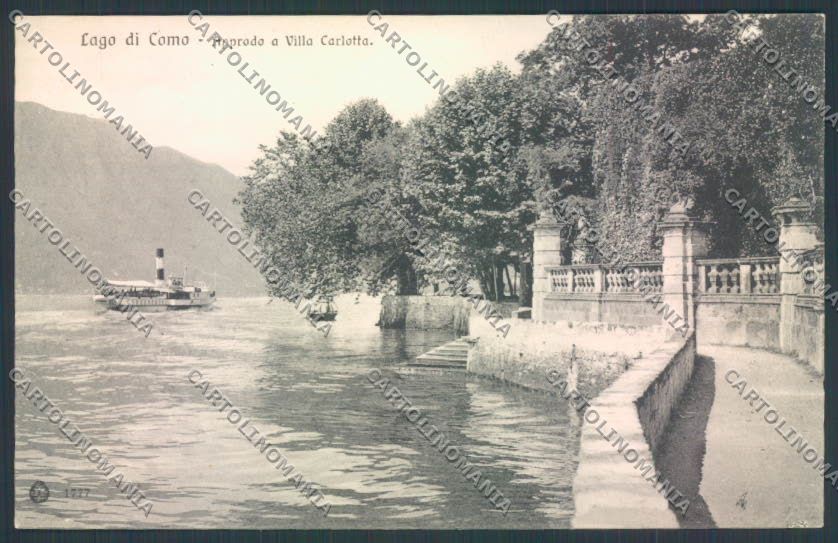 Como Tremezzo Villa Carlotta Battello cartolina RB4877 – fronte
