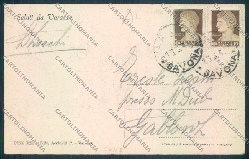 Savona Varazze cartolina RB4890 – retro
