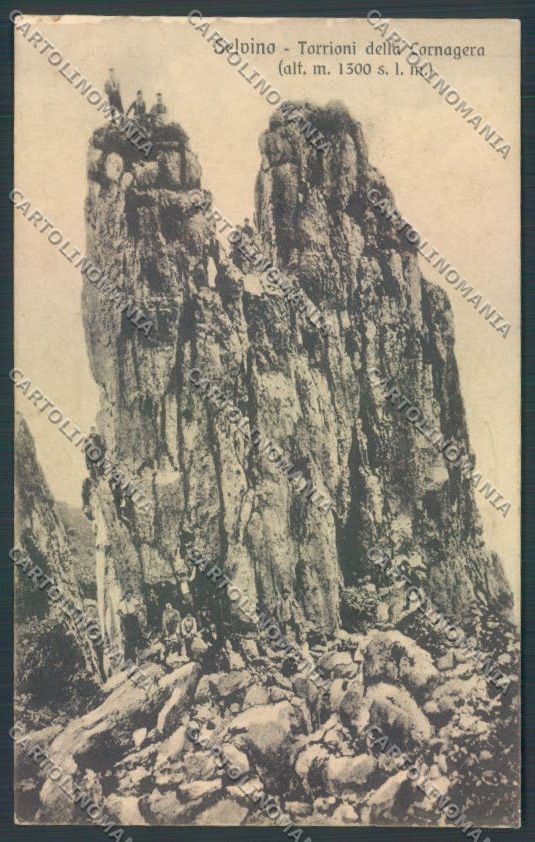 Bergamo Selvino Alpinismo BORDO ABRASO cartolina RB4908 – fronte