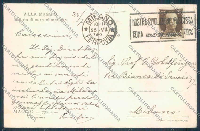 Lecco Maggio cartolina RB4909 – retro