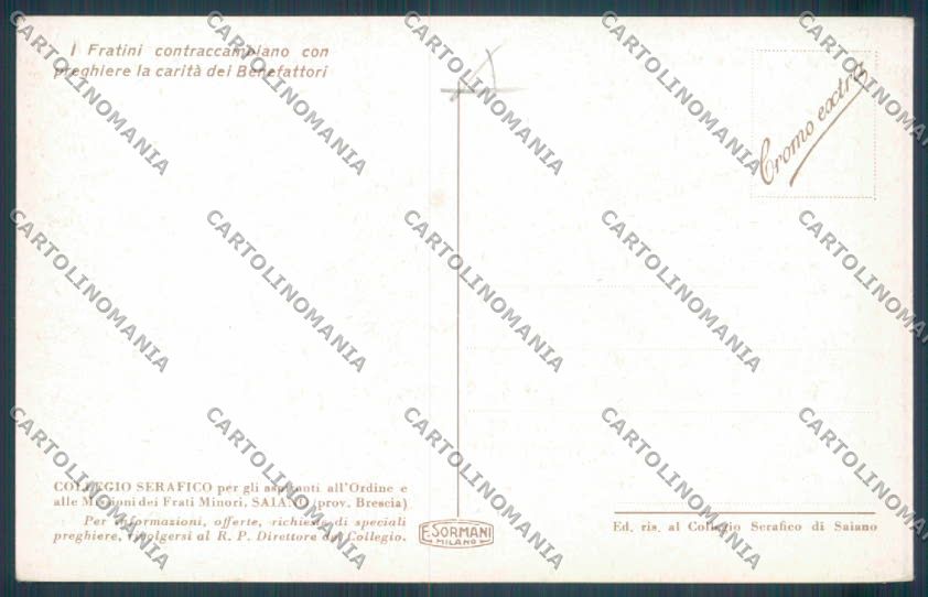 Brescia Saiano cartolina RB4930 – retro