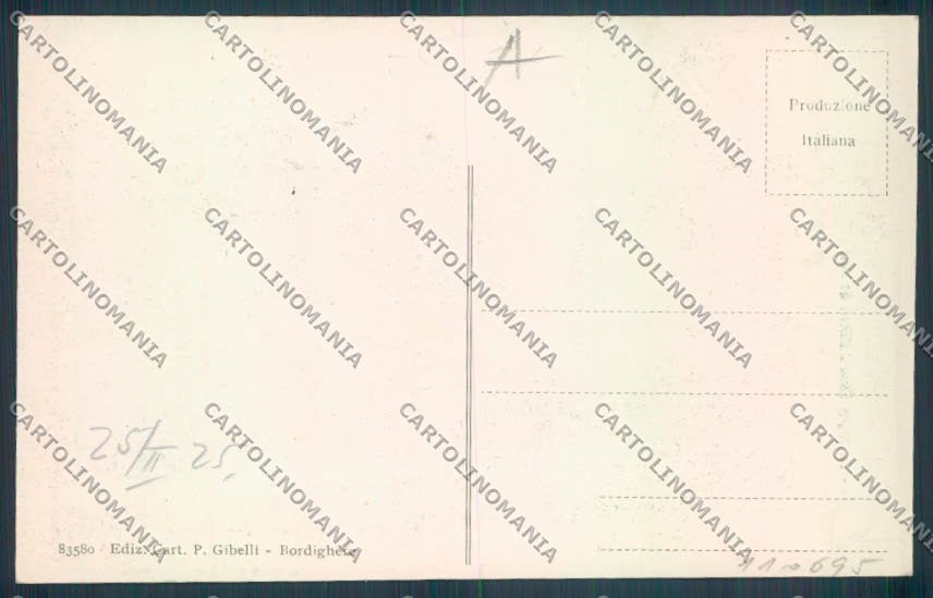 Imperia Bordighera cartolina RB4938 – retro